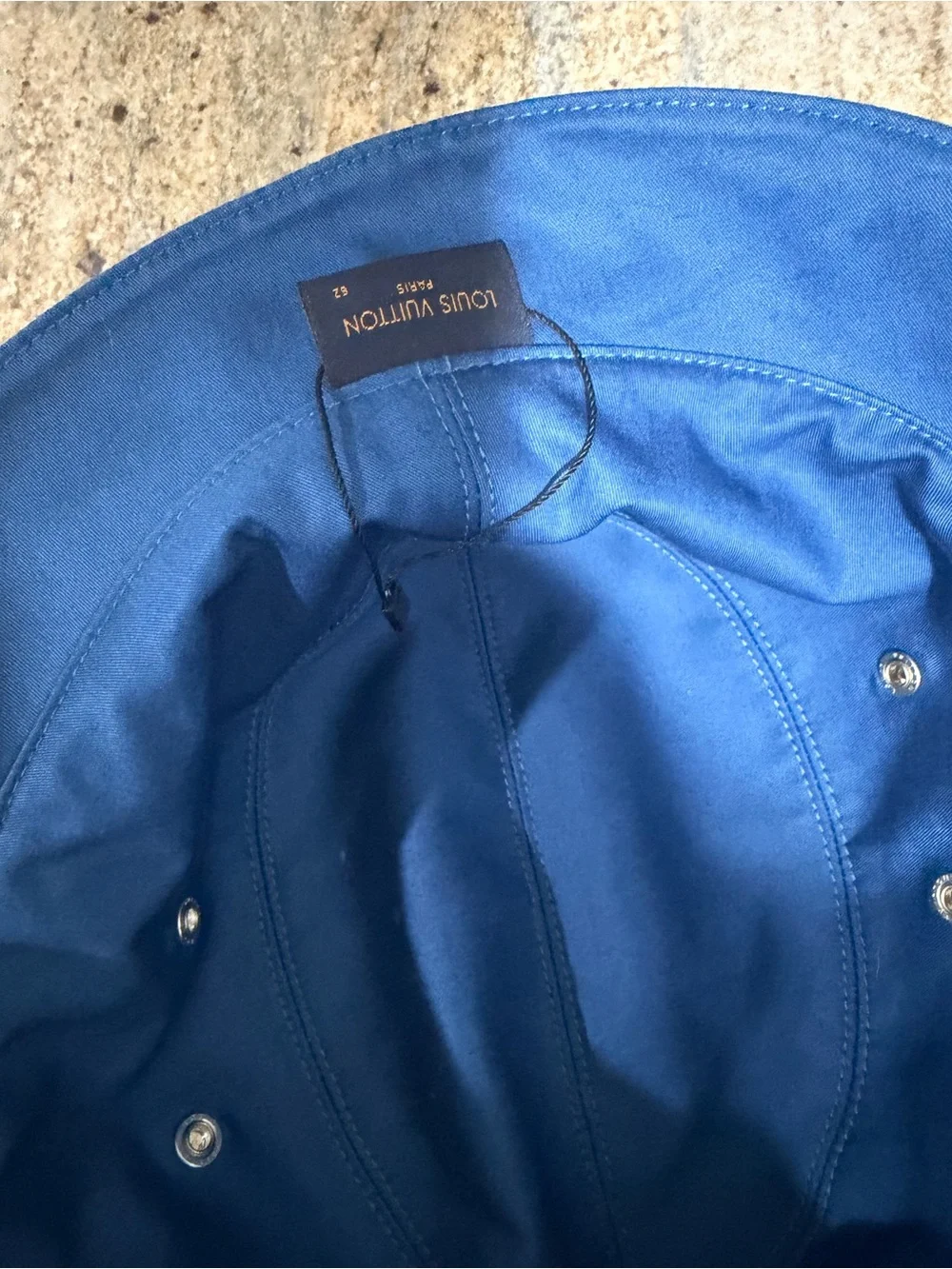 Louis Vuitton Denim Monogram Bucket Hat in Washed Blue - Picture 4 of 5